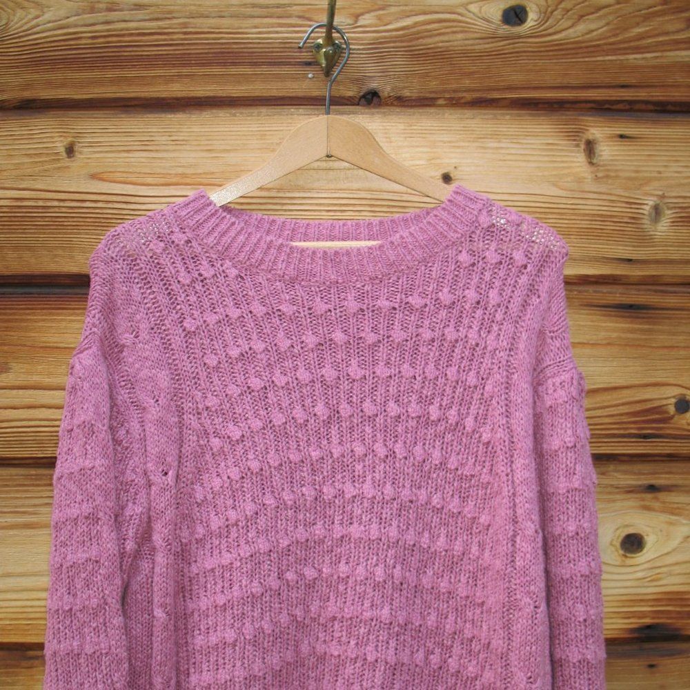 NWT Something Navy Cotton Linen Sweater - Picture 6 of 11